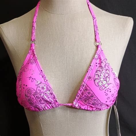 Wild Fable Swim Wild Fable Pink Paisley Bikini Top Poshmark