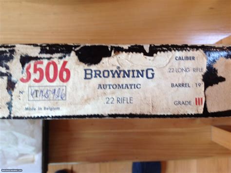 Browning Belgium Auto Takedown 22 Lr Mfg 1966 Grade 3 Signed By Risack On Both Sides