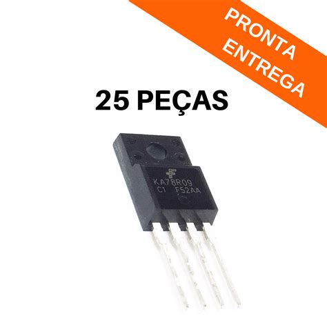 Kit 25 peças Ci Regulador de Tensão KA78R09CTU TO 220 Transistores