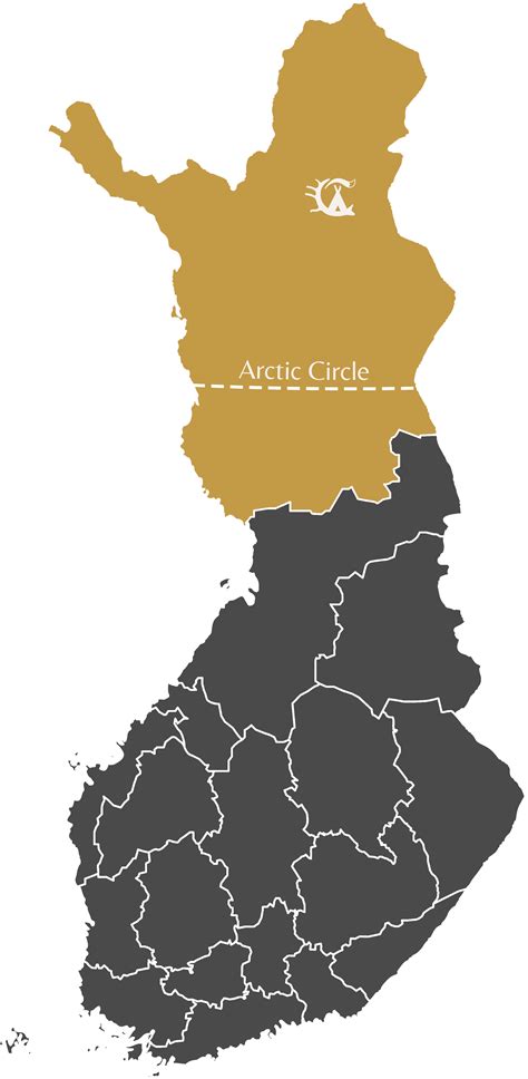 Finland Map Optimized Aurora Village Ivalo Lapland Finland