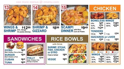 Online Menu of Sams Seafood & Chicken Restaurant, St. Petersburg ...