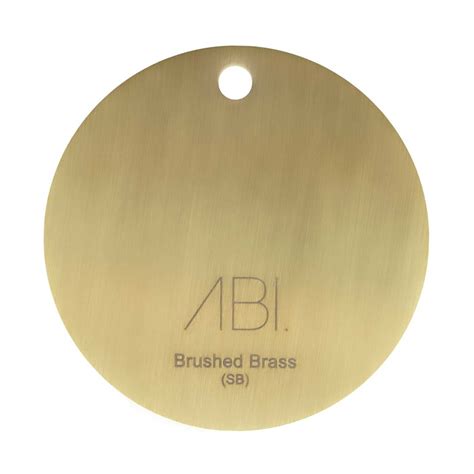 Colour Sample Brushed Brass Pvd Solid Brass Abi Interiors Uk