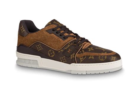Кроссовки Louis Vuitton Lv Trainer Темно-коричневые – New Riga Outlet
