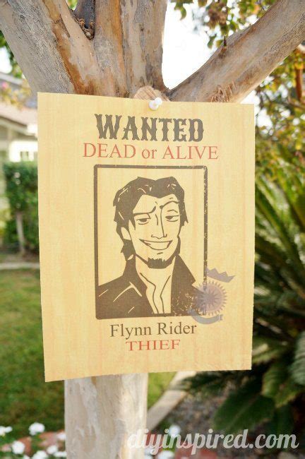 Flynn Rider Wanted Poster Printable - DIY Inspired