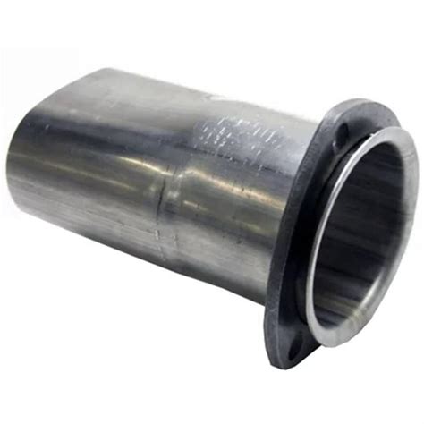 Exhaust Pipe Adapter, 3 In. Round w/ 3-Bolt Flange to 3 In. Oval