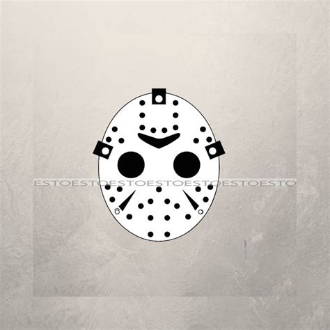 Jason Voorhees Mask Svg Jason Voorhees Svg Digital Downlaod Horror