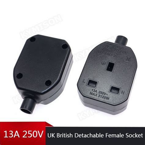 13 Amp Bs 1363 250 Volt Ac Uk Power Cord Ac Type G Rewireable Socket