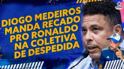 Diogo Medeiros Manda Recado Pro Ronaldo Na Coletiva De Despedida