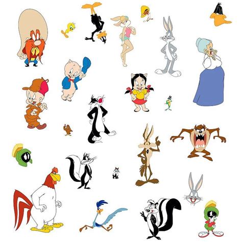 Roommates Looney Tunes Wall Decal 24 Piece Set In 2025 Looney Tunes