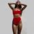 Ztvitality Sexy Bikinis Solid Push Up Bikini Hot Sale Padded Bra Straps High Waist Swimsuit