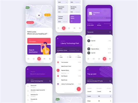 Public Transportation App Concept By Barna Erdei For Halcyon Mobile On