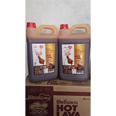 Jual Mamasuka Hot Lava Kg Jerigen Delisaos Hot Lava Volcano Shopee Indonesia