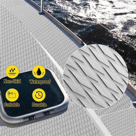 2 Pcs Boat Flooring Eva Foam Boat Decking Sheet Self