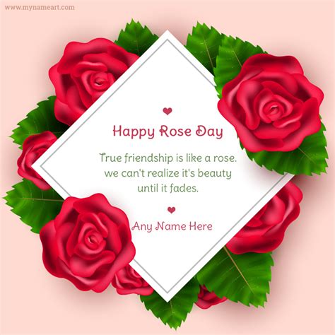 Happy Rose Day Wishes With Name