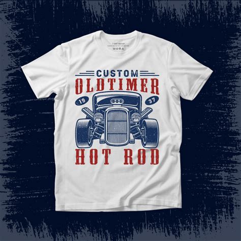 Custom Oldtimer Hotrod Hot Rod T Shirt Design Vector Masterbundles