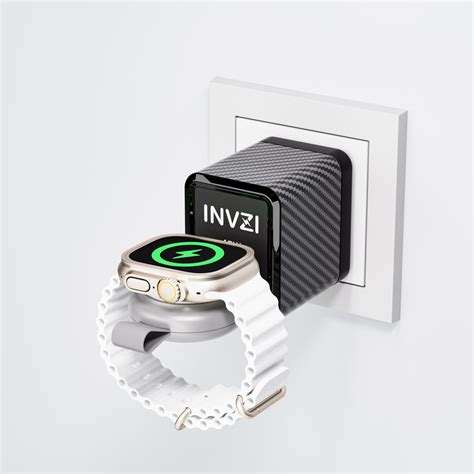 INVZI Portable Magnetic Fast Wireless Charger for Apple Watch 5W MFi C