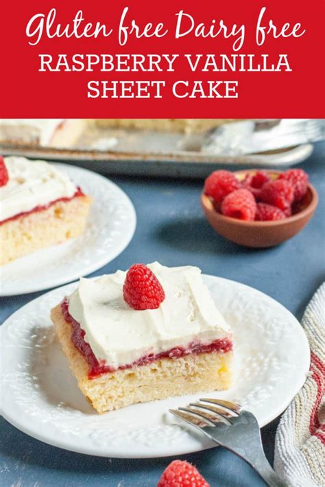 Gluten And Dairy Free Vanilla Raspberry Sheet Cake Video Allergy