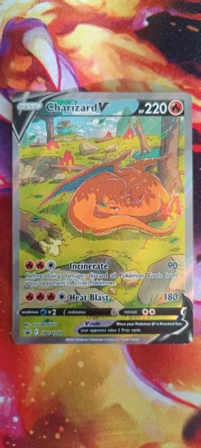 CARTE POKÉMON Charizard Dracaufeu V SWSH 260 Anglais English