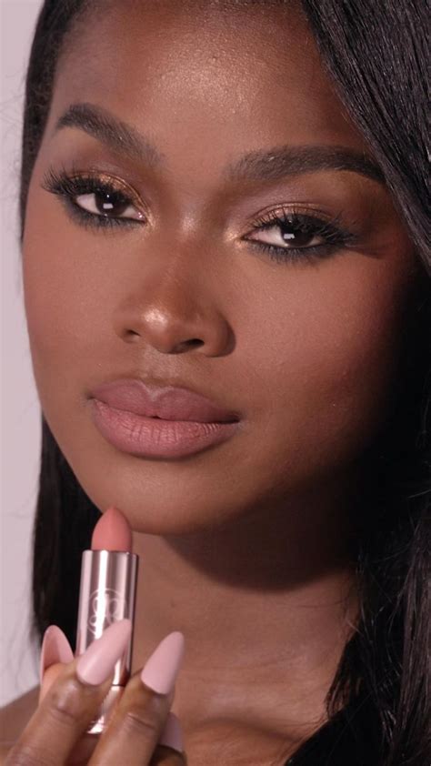 The Perfect Nude Lipstick For Dark Skin Natural Makeup Tutorial Lipstick For Dark Skin