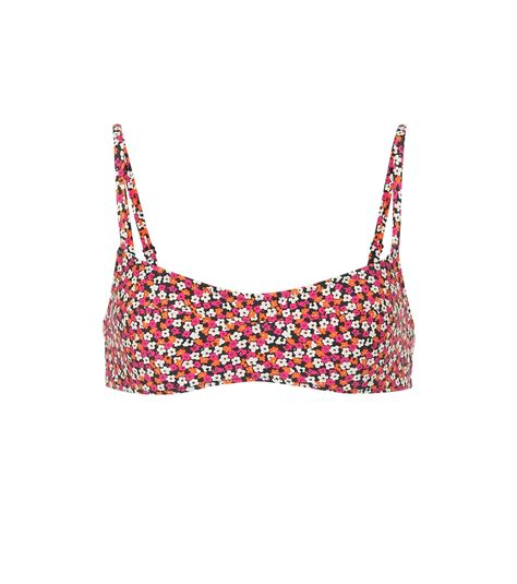 Solid Striped The Elsa Floral Bikini Top Solid And Striped