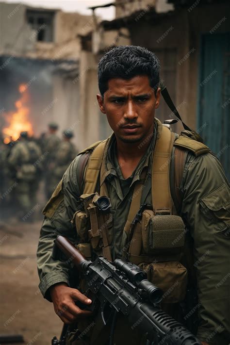 premium ai image  face   warrior