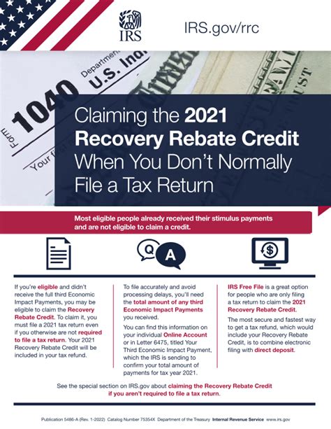 Claim 2022 Recovery Rebate Credit Recovery Rebate