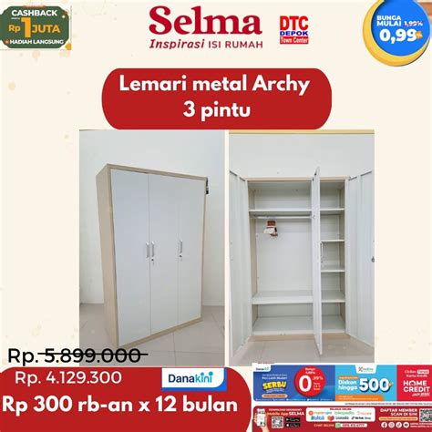 LEMARI METAL 3 PINTU Perabotan Rumah Di Carousell