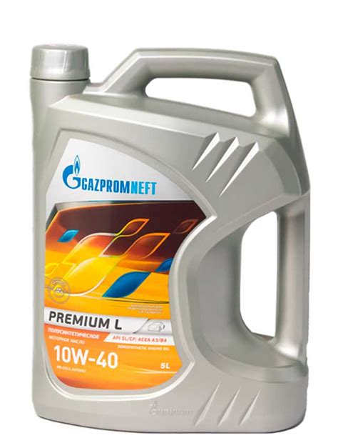 Масло моторное полусинтетическое Gazpromneft Premium L 10W-40 5 л ...