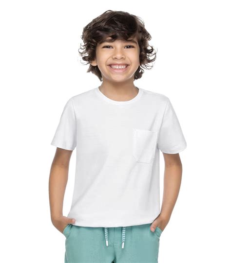 Camiseta Infantil Masculina B Sica Trick Nick Branco Branco