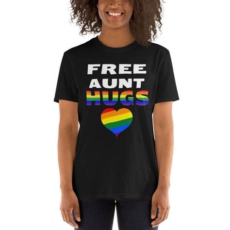 Free Aunt Hugs Free Auntie Hugs Lgbt Shirt Aunt Gift Lgbt Tee Gay T Shirt Pride For Aunt