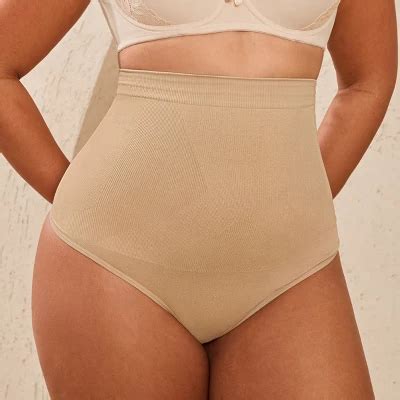 Women S High Waisted Nude Shapewear Briefs Cupshe Target
