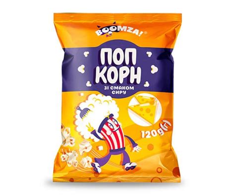 Купить Попкорн пакет со вкусом Сыра Boomza 120 г, цена 32.94 ₴ — Prom ...