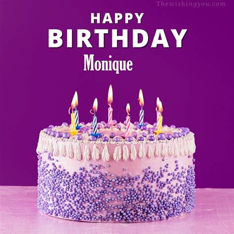 Hd Happy Birthday Monique Cake Images And Shayari