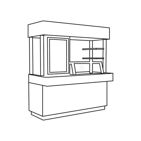 Sales Kiosk Design Stock Vector Illustration Of Menu 328762875
