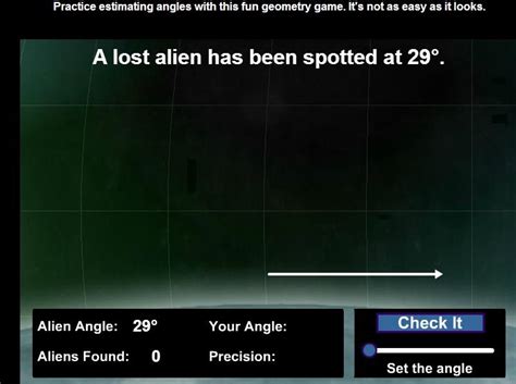 Math Game - Alien Angles | Online math games, Math skills practice, Teaching math