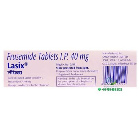 Lasix 40mg Tablets At ₹ 1350stripe In Surat Id 26758209130