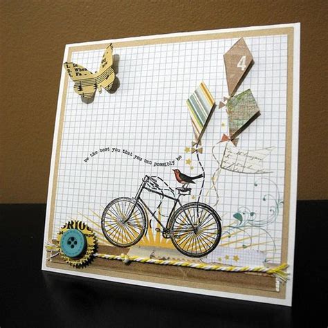 Scrapbook Circle Bicycle Cards Bike Card Cards Handmade