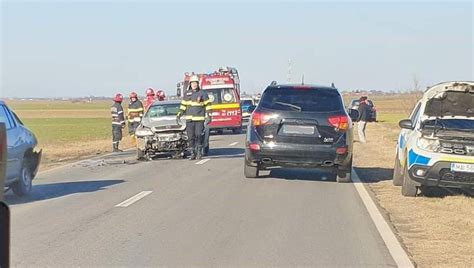 Accident Pe Dn Ntre Br Ncoveni I Piatra Olt Cu Trei Autoturisme