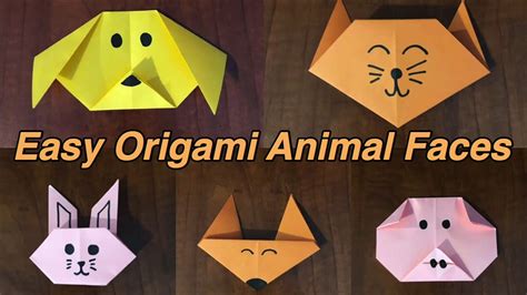 origami animal faces