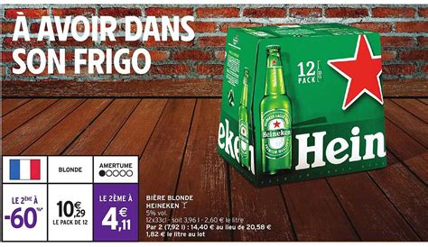 Promo Bière Blonde Heineken chez Intermarché iCatalogue fr