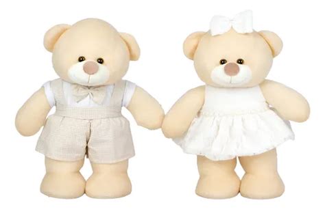 Pelúcia De Luxo Chá Revelação Ursos Nude cm Nude Parcelamento