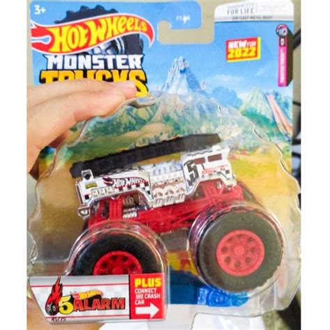 Jual Hot Wheels Monster Trucks 5 Alarm Ultimate Fire Truck Original Mattel Gunkster 5alr Di
