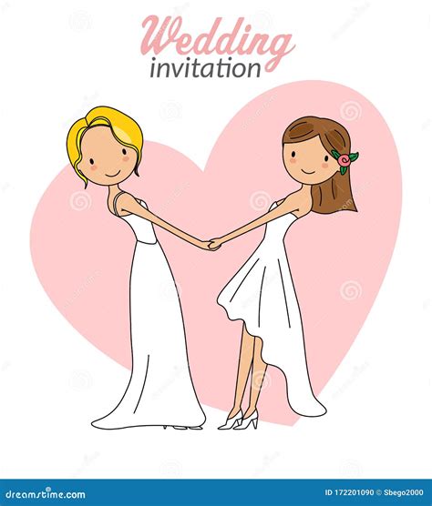 Gay Marriage Wedding Invitation Stock Vector Illustration Of Invitation Wedding 172201090