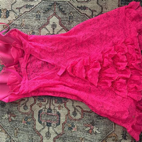 Vintage S Victorias Secret Hot Pink Lingerie Depop