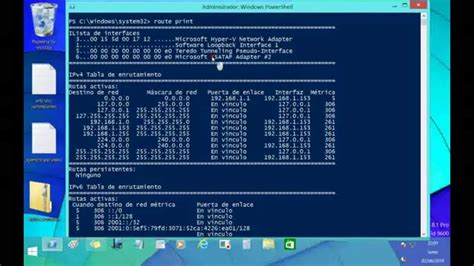 Windows Networking Ver Tabla De Enrutamiento E Información De