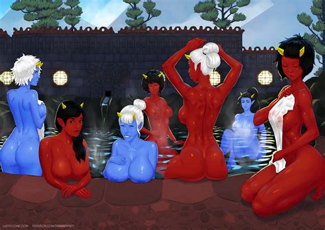 Oni Girl Onsen By Danmappart Hentai Foundry