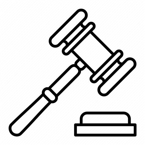 Gavel Court Justice Law Icon Download On Iconfinder