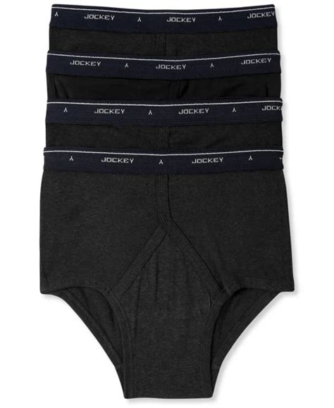 Jockey Men S Classic Collection Full Rise Briefs 4 Pack Underwear