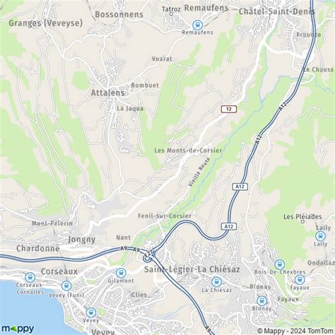 Plan Corsier Sur Vevey Carte De Corsier Sur Vevey 1800 Et Infos