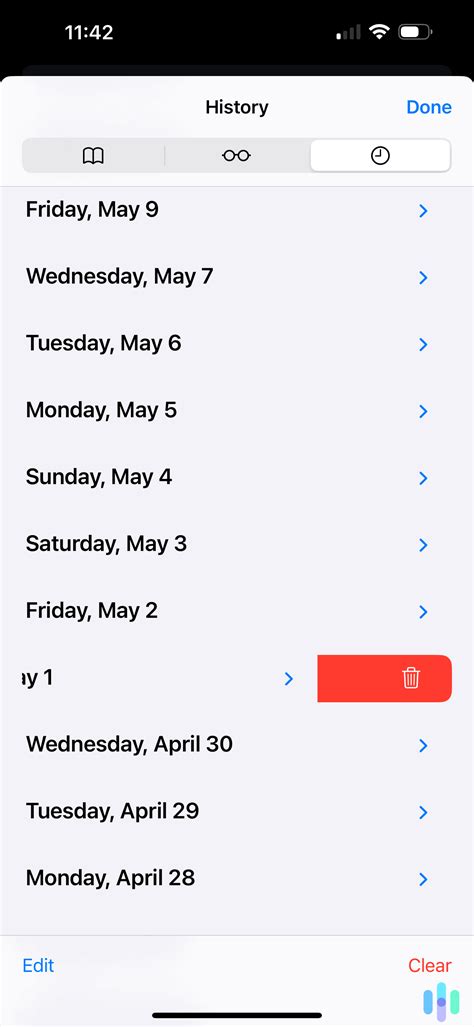 how to clear all search history 4